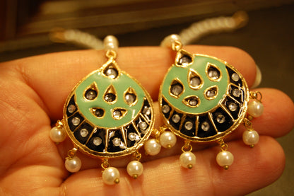 FEROZY MEENA & KUNDAN EARRINGS