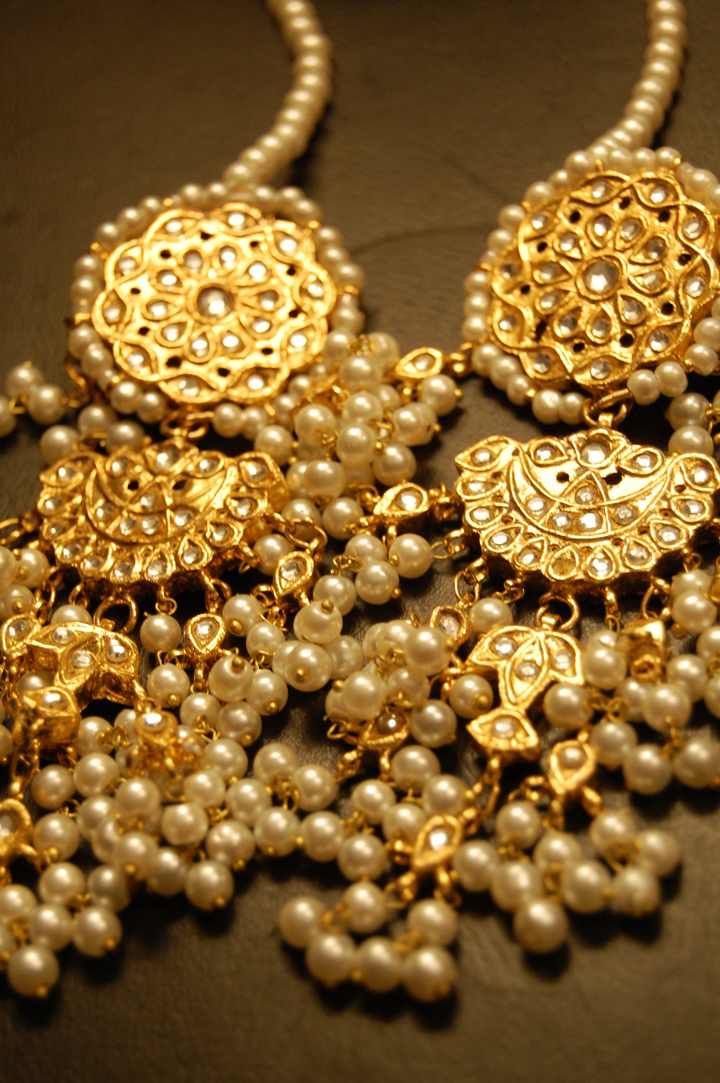 KUNDAN & PEARLS MAGAR EARRINGS