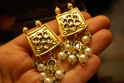 KUNDAN & PEARL EARRINGS