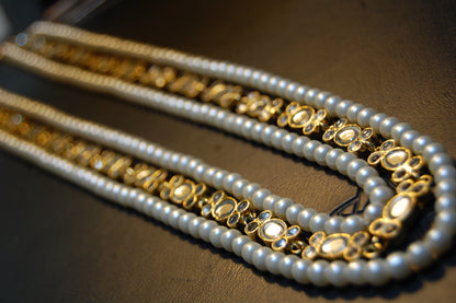 KUNDAN & PEARLS MALA