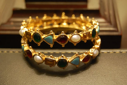 MULTI STONE BANGLES
