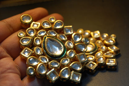 INDIAN POLKI KUNDAN EARRINGS