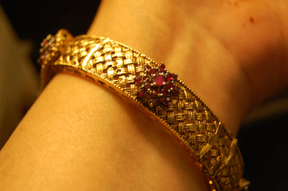 GORGEOUS KARA WITH RUBY RED FLOWERS