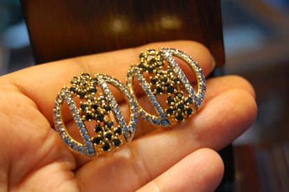 ZIRCON BLACK EARRINGS