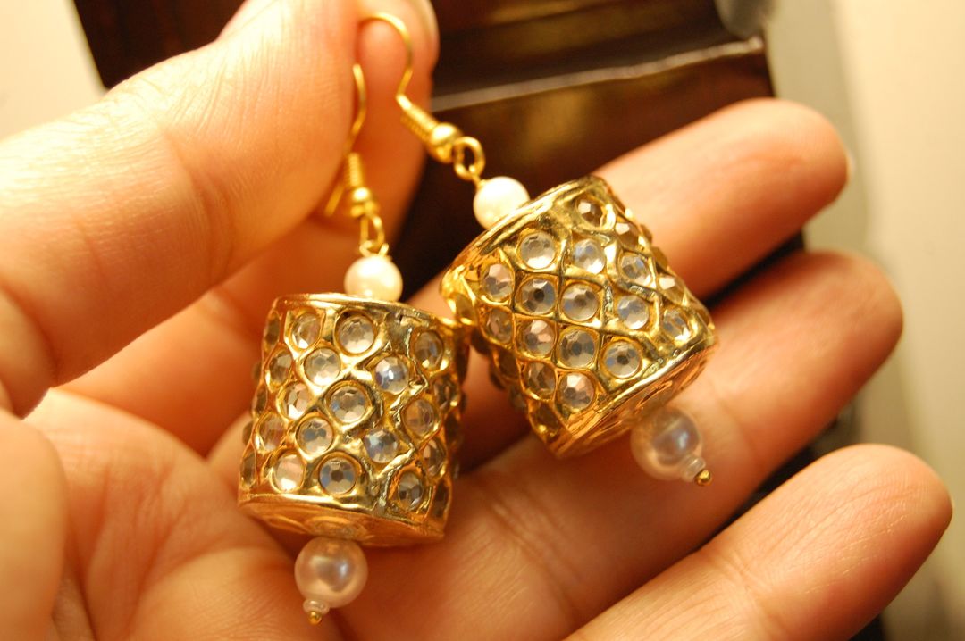 KUNDAN DHOLKI EARRINGS