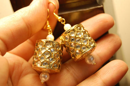 KUNDAN DHOLKI EARRINGS