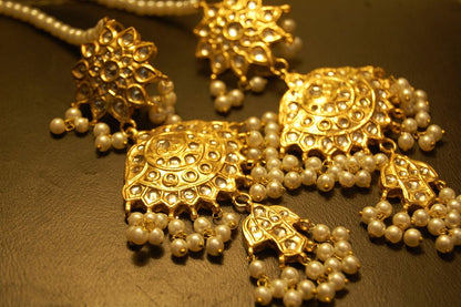 KUNDAN & PEARLS MAGAR EARRINGS