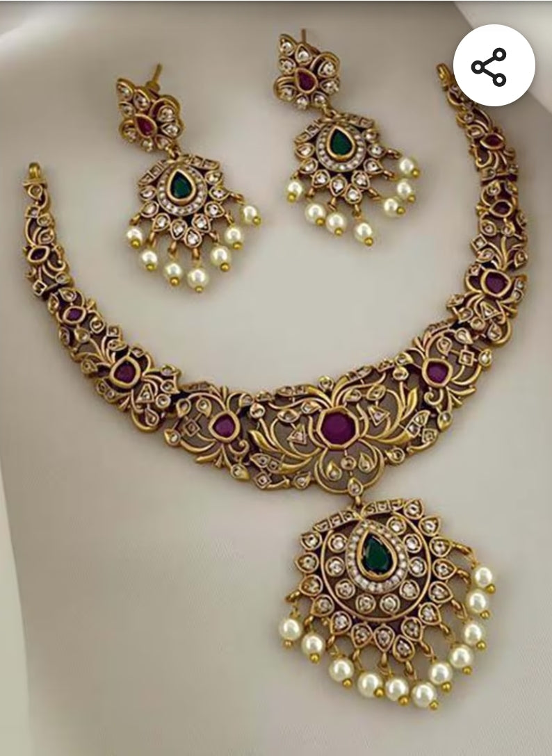 SOUTH INDIAN NECKLACE SET