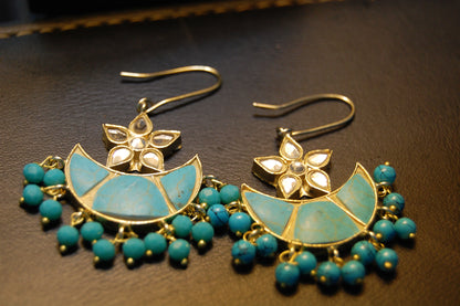 FEROZA CHAAND TAARA EARRINGS
