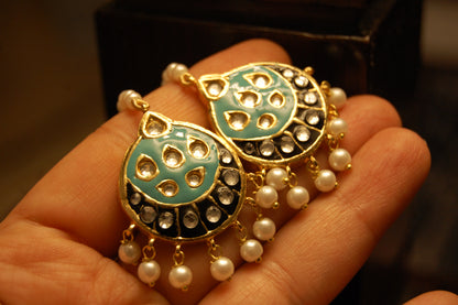 FEROZY MEENA & KUNDAN EARRINGS