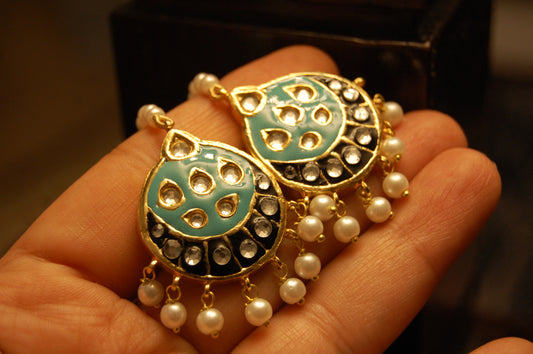 FEROZY MEENA & KUNDAN EARRINGS