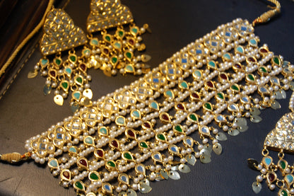 MULTI STONE CHOKER SET