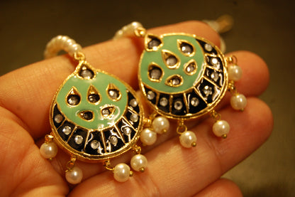 FEROZY MEENA & KUNDAN EARRINGS