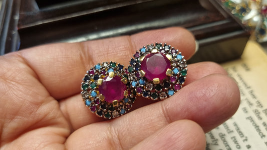 RED MULTI EARRINGS
