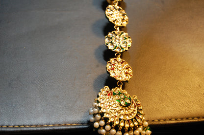KUNDAN & MEENA BUTTON PATTI