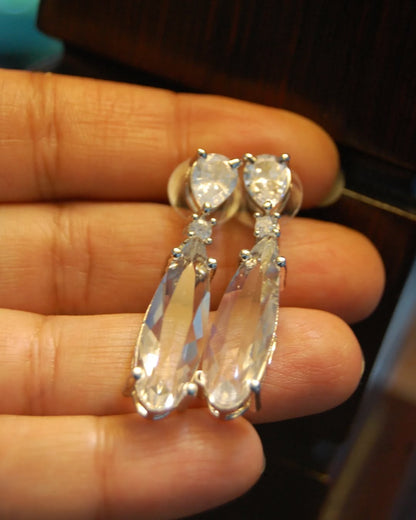ZIRCON DROP EARRINGS