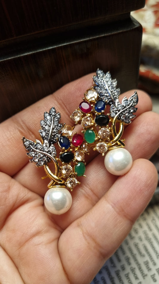 MULTI & ZIRCON EARRINGS