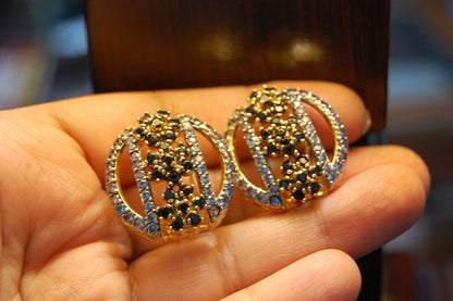 ZIRCON BLACK EARRINGS