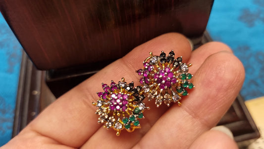 MULTI FLORAL EARRINGS