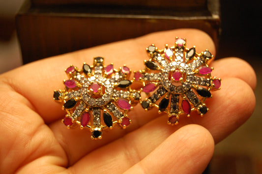 RED & BLACK EARRINGS