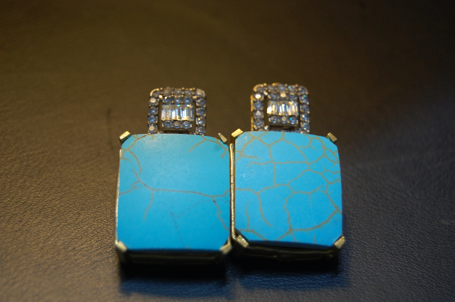 FEROZA & ZIRCON EARRINGS
