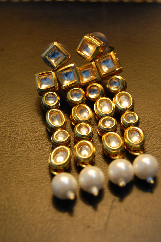 KUNDAN & PEARL EARRINGS