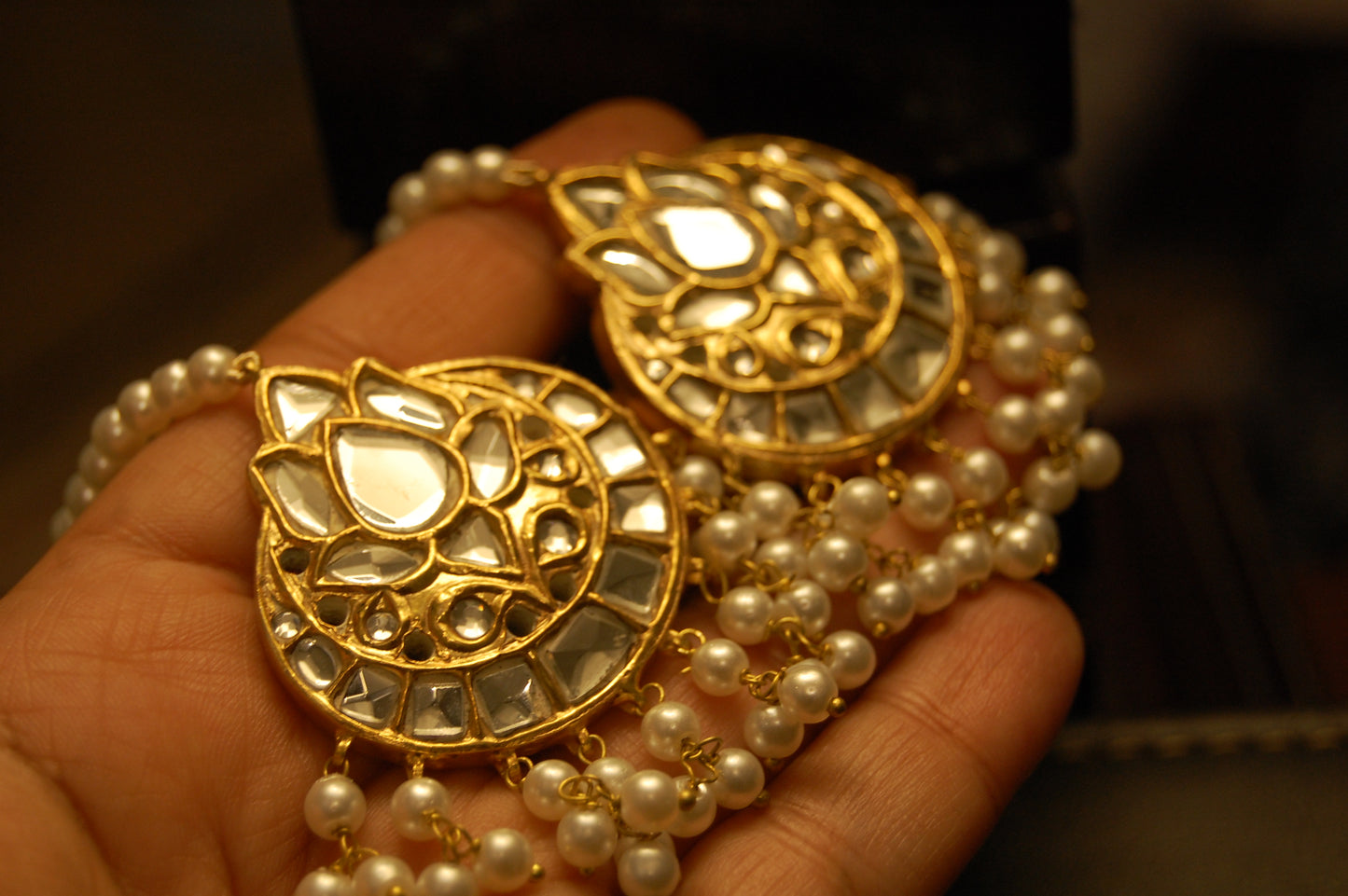 KUNDAN & PEARLS EARRINGS