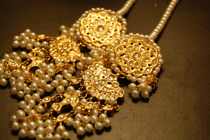 KUNDAN & PEARLS MAGAR EARRINGS