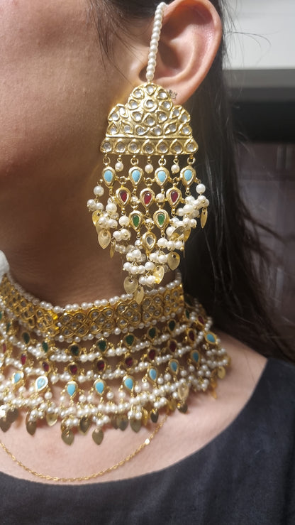 MULTI STONE CHOKER SET
