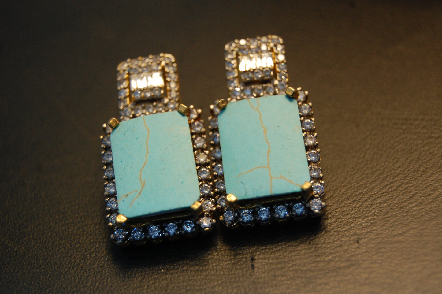 FEROZA & ZIRCON EARRINGS