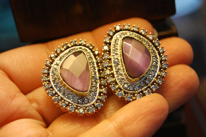 PURPLISH LILAC ZIRCON EARRINGS