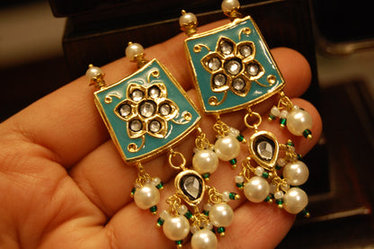 FEROZY MEENA & KUNDAN EARRINGS