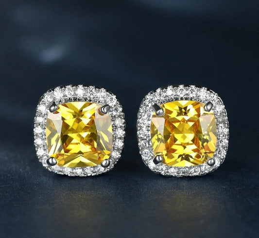 YELLOW SMALL EARRINGS