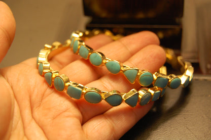 PAIR OF GORGEOUS FEROZA BANGLES
