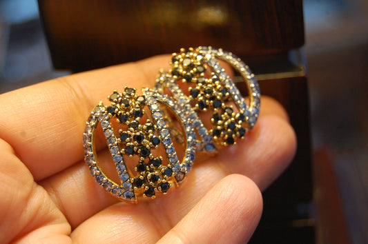 ZIRCON BLACK EARRINGS